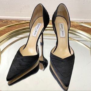 Jimmy Choo Jasminia Satin Heels